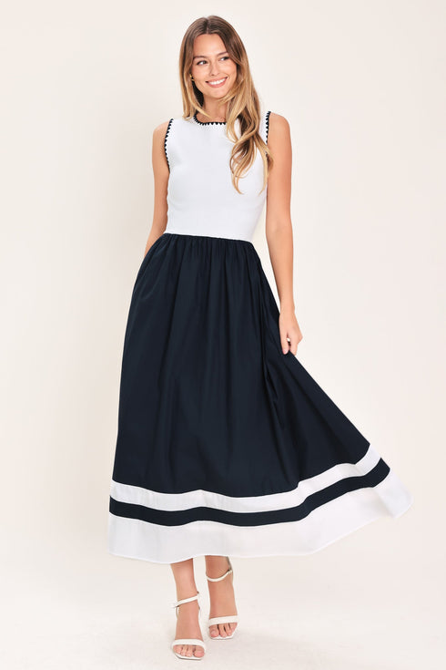 everyday-elegance-woven-combination-midi-dress-sophias-styleSWEATERS-1