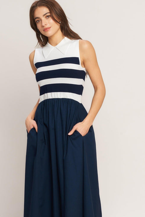 stripe-elegance-sweater-woven-midi-dress-flying-tomato-sophias-style-4