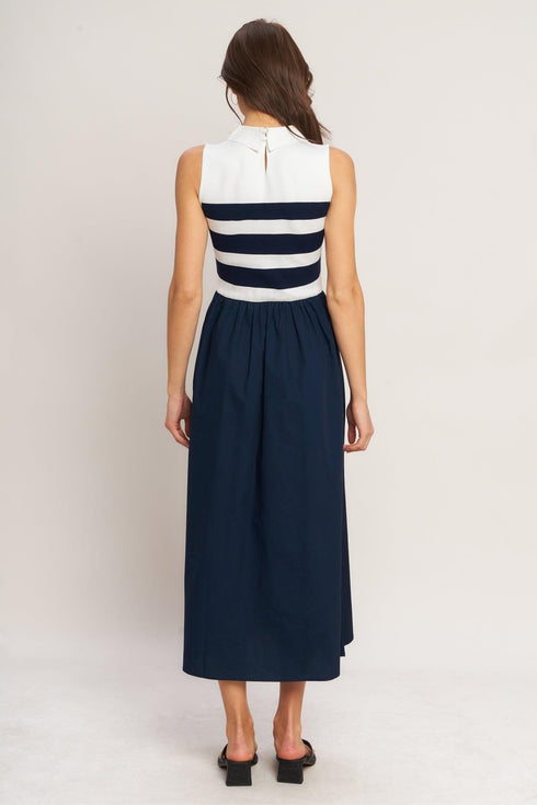 stripe-elegance-sweater-woven-midi-dress-flying-tomato-sophias-style-2