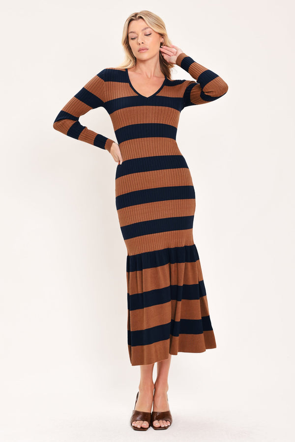 cognac-navy-rhythm-sweater-knit-midi-mermaid-dress-flying-tomato-sophias-styleDRESSES-1