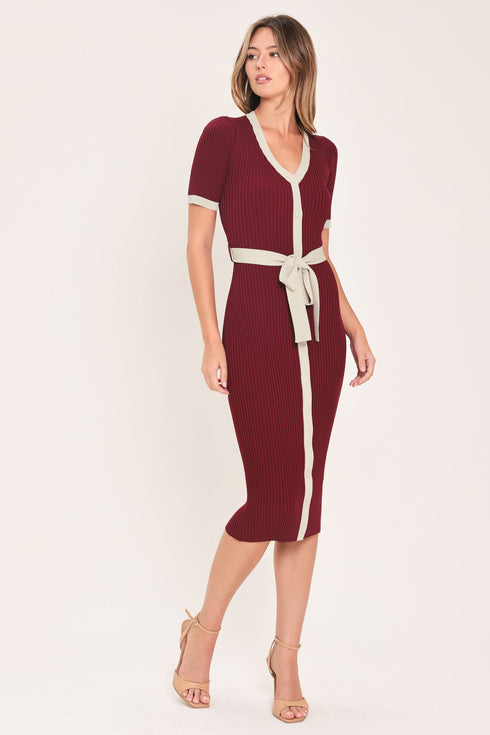sweetest-season-button-down-sweater-midi-dress-flying-tomato-sophias-style-2