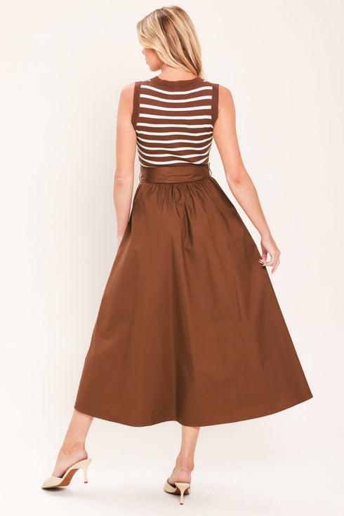 espresso-sailor-sweater-woven-midi-dress-flying-tomato-sophias-style-6