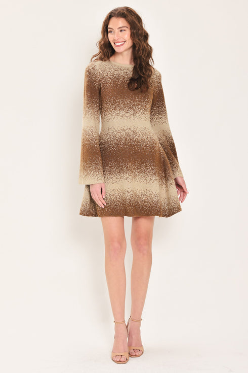 autumn-shimmer-brown-multi-lurex-bell-sleeve-mini-dress-flying-tomato-sophias-style-2