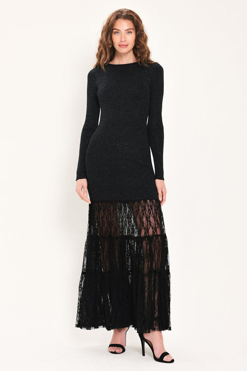 midnight-shimmer-black-metallic-lace-hem-sweater-maxi-dress-flying-tomato-sophias-style-2