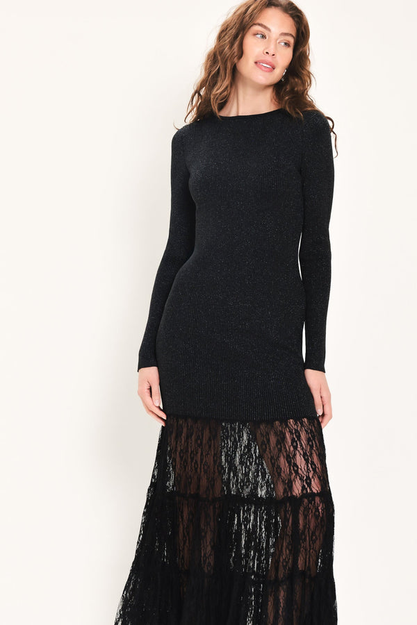 midnight-shimmer-black-metallic-lace-hem-sweater-maxi-dress-flying-tomato-sophias-styleDRESSES-1