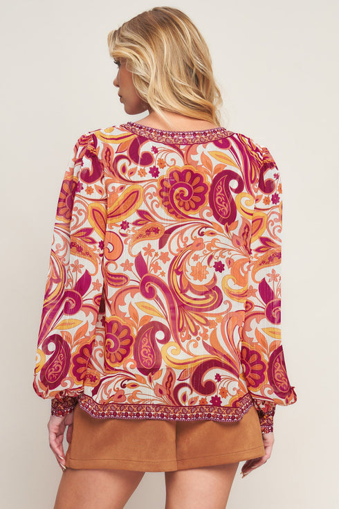 never-wanna-leave-woven-top Flying Tomato - Sophia's Style-2