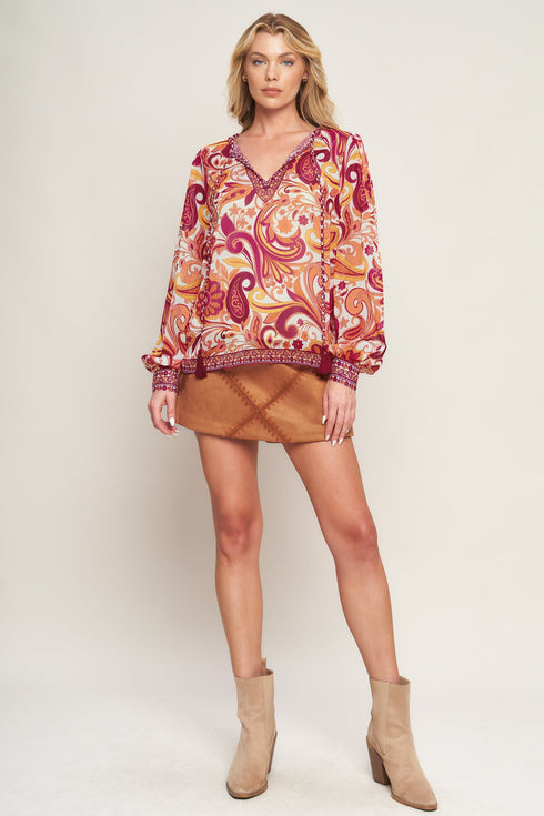 never-wanna-leave-woven-top Flying Tomato - Sophia's Style-7