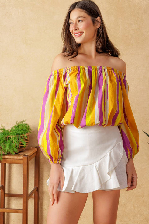 light-up-my-life-poplin-top Flying Tomato-Sophia's StyleTOPS-1