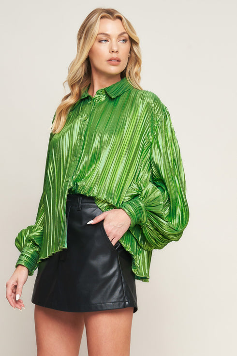 runway-trend-foiled-top Flying Tomato - Sophia's Style-12