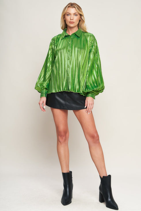 runway-trend-foiled-top Flying Tomato - Sophia's Style-7