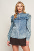 western-chic-denim-top Flying Tomato - Sophia's StyleTOPS-1