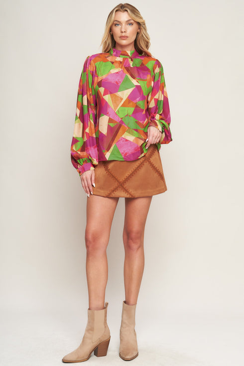 looking-ahead-woven-top-1 Flying Tomato - Sophia's Style-6