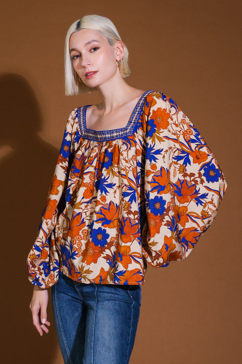 my-favorite-day-rust-woven-top Flying Tomato-Sophia's Style-4