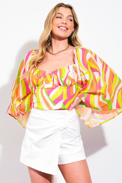 so-true-fuchsia-woven-top Flying Tomato-Sophia's Style-3