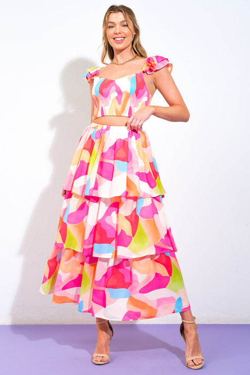 absolute-edge-pink-woven-top-and-skirt Flying Tomato-Sophia's Style-5