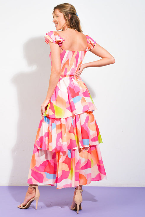 absolute-edge-pink-woven-top-and-skirt Flying Tomato-Sophia's Style-2