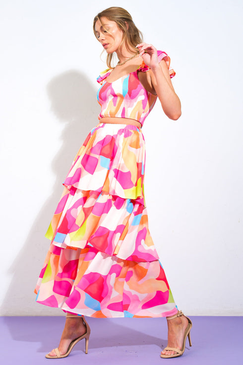 absolute-edge-pink-woven-top-and-skirt Flying Tomato-Sophia's Style-6