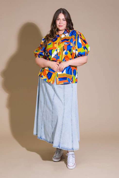 heart-on-display-woven-top Flying Tomato-Sophia's Style-9