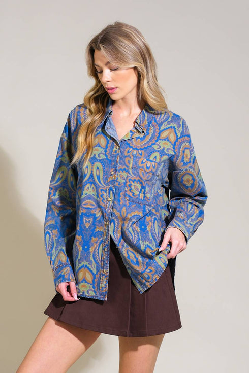 im-in-charge-woven-top Flying Tomato-Sophia's StyleTOPS-1