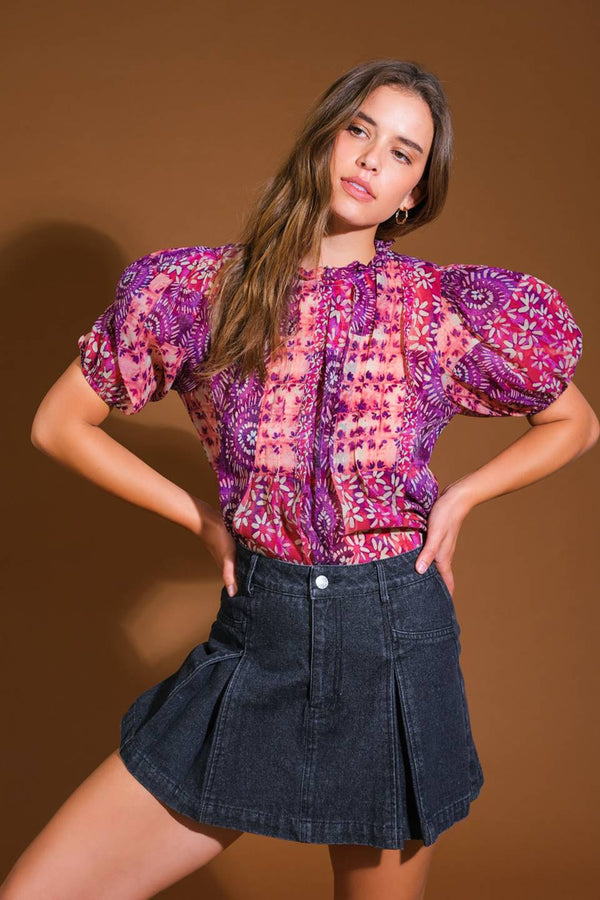 special-moment-woven-top Flying Tomato-Sophia's StyleTOPS-1