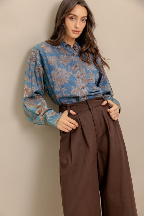 stick-to-the-plan-denim-top Flying Tomato-Sophia's StyleTOPS-1