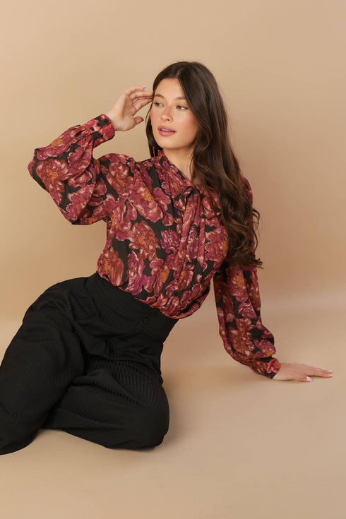 beautiful-evenings-woven-blouse Flying Tomato-Sophia's Style-5