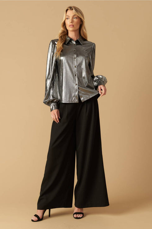 flirty-vibes-foil-coated-top Flying Tomato-Sophia's Style-4