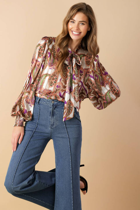 try-and-try-again-woven-top Flying Tomato-Sophia's StyleTOPS-1