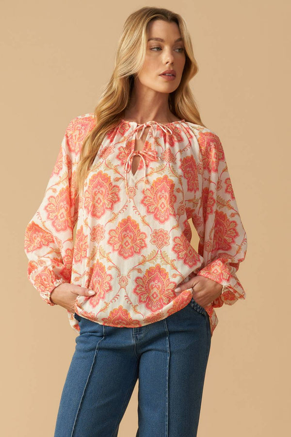 into-the-night-woven-top Flying Tomato-Sophia's StyleTOPS-1