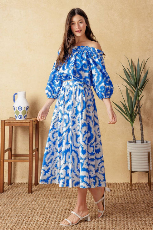 sunset-sashay-blue-top-and-skirt-set Flying Tomato-Sophia's Style-6