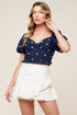 bebe-alert-navy-woven-top Flying Tomato-Sophia's Style-2