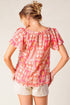 where-to-next-woven-top Flying Tomato-Sophia's Style-3