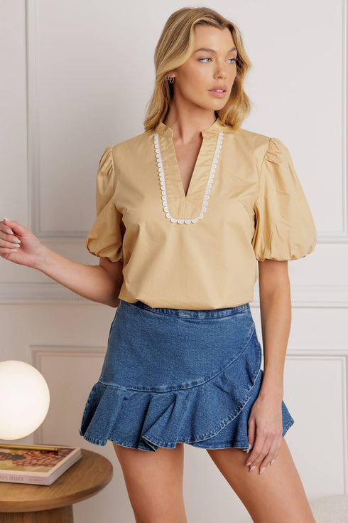 high-standards-woven-top Flying Tomato-Sophia's Style-2