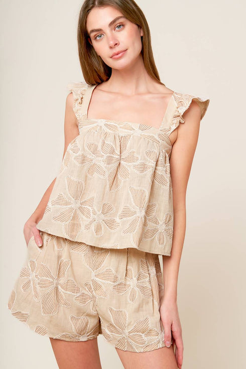 darcy-dream-woven-top-and-shorts-set-Sophia's Style-6