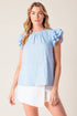 sweet-harmony-blue-woven-top Flying Tomato-Sophia's StyleTOPS-1