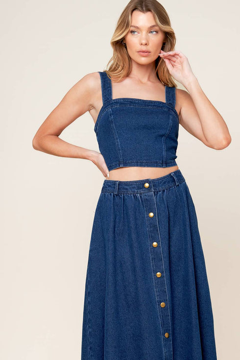 simply-the-vibe-denim-top-and-skirt-set Flying Tomato-Sophia's Style-6