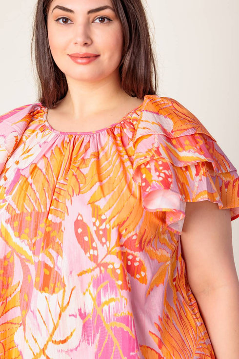 evening-glow-pink-woven-top Flying Tomato-Sophia's Style-13