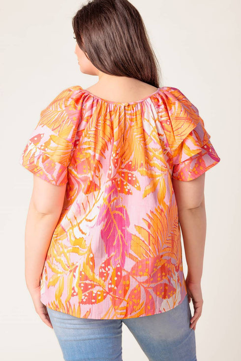 evening-glow-pink-woven-top Flying Tomato-Sophia's Style-12