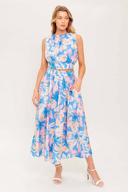 golden-hour-harmony-woven-top-and-skirt-set Flying Tomato-Sophia's Style-8