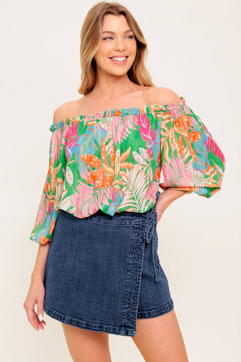 loving-vow-green-woven-top Flying Tomato-Sophia's Style-5