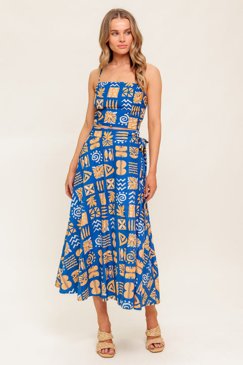 dewdrop-silence-woven-top-and-skirt-set Flying Tomato-Sophia's Style-3