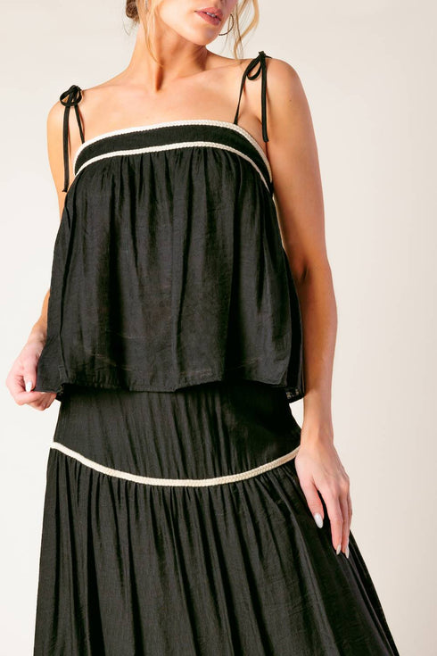 divide-and-contour-woven-top-and-skirt-set Flying Tomato-Sophia's Style-2