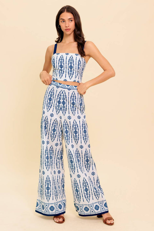 modern-approach-navy-woven-top-and-pant-set Flying Tomato-Sophia's StyleTOPS-1