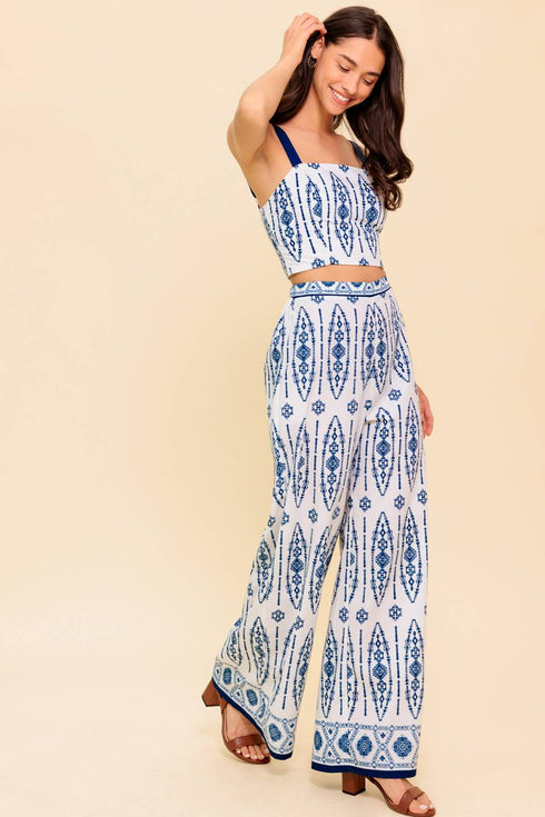 modern-approach-navy-woven-top-and-pant-set Flying Tomato-Sophia's Style-5