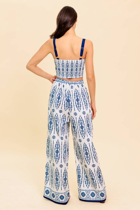 modern-approach-navy-woven-top-and-pant-set Flying Tomato-Sophia's Style-3