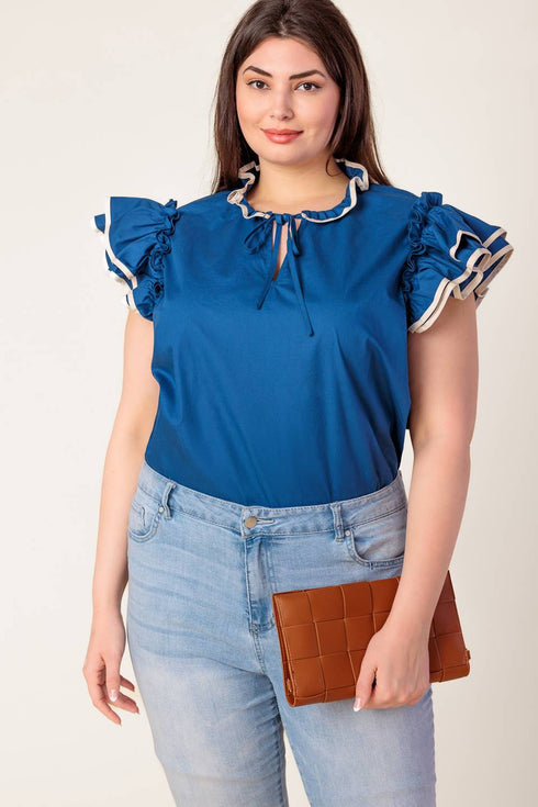 the-time-is-right-woven-top Flying Tomato-Sophia's Style-7