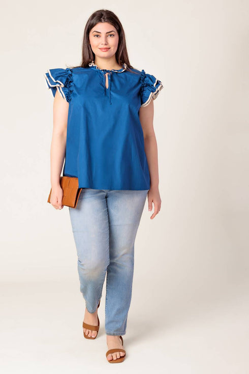 the-time-is-right-woven-top Flying Tomato-Sophia's Style-8