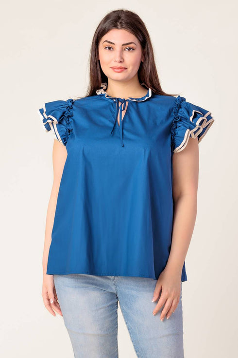 the-time-is-right-woven-top Flying Tomato-Sophia's Style-13