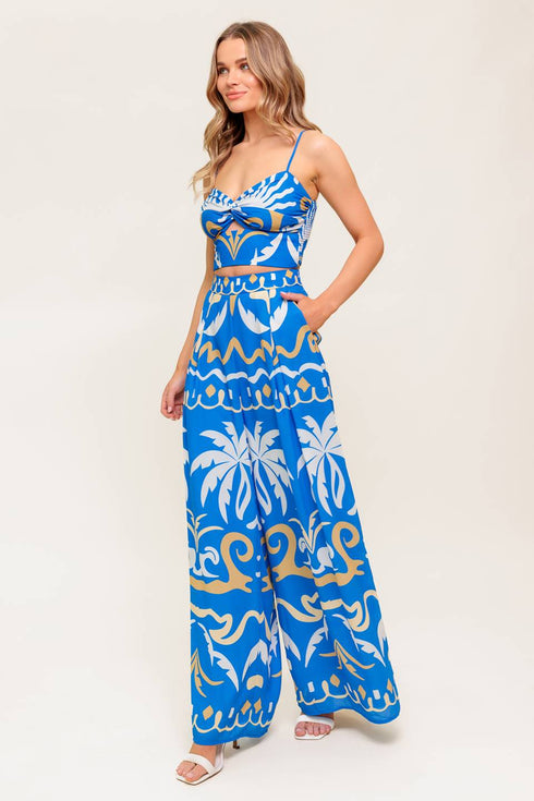 evening-blue-woven-crop-top-and-pant-set Flying Tomato-Sophia's Style-6