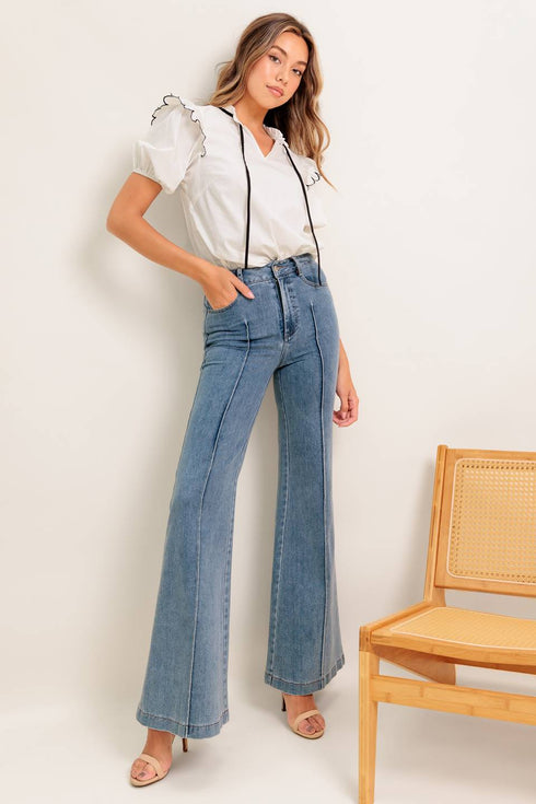 french-whisper-ivory-woven-top Flying Tomato-Sophia's Style-5